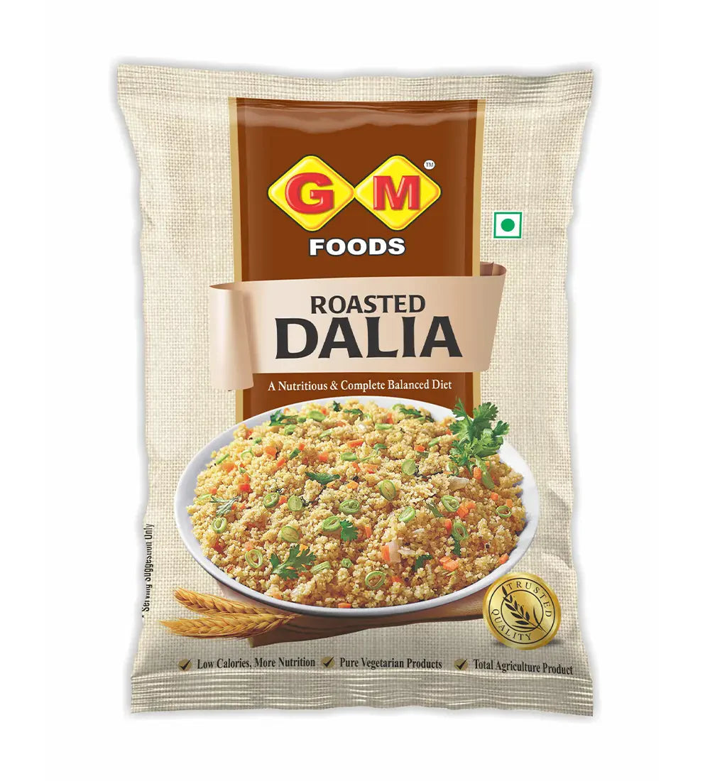 GM Foods Roasted Dalia 500 Gram (Pack of 3)