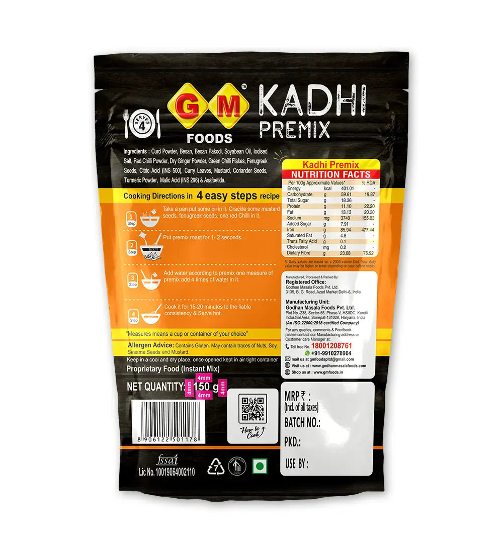 GM Foods Kadi Premix 150 Gram
