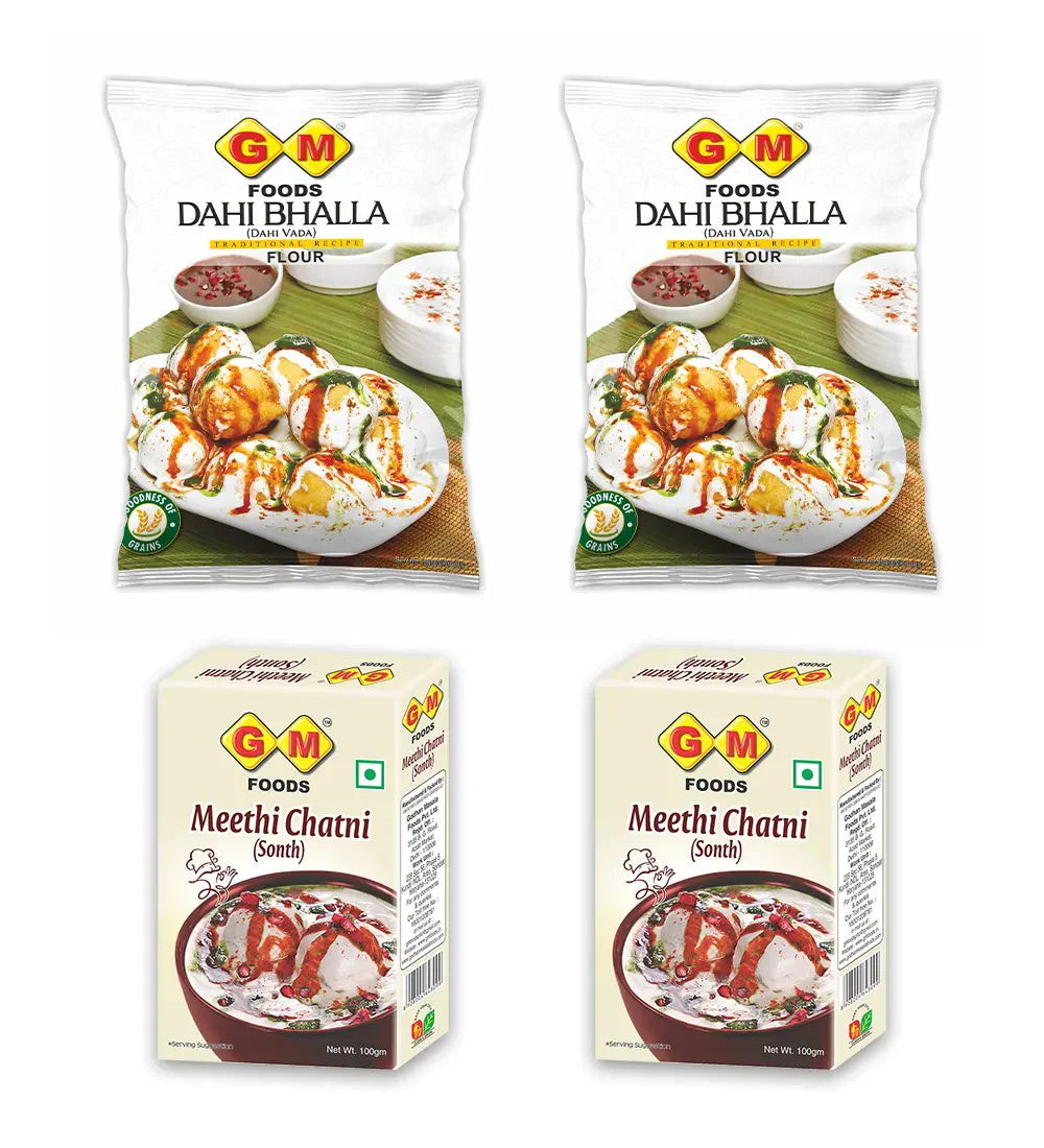 GM Foods Dahi Bhalla 500 Gram + Meethi Chatni (Sonth) 100 Gram