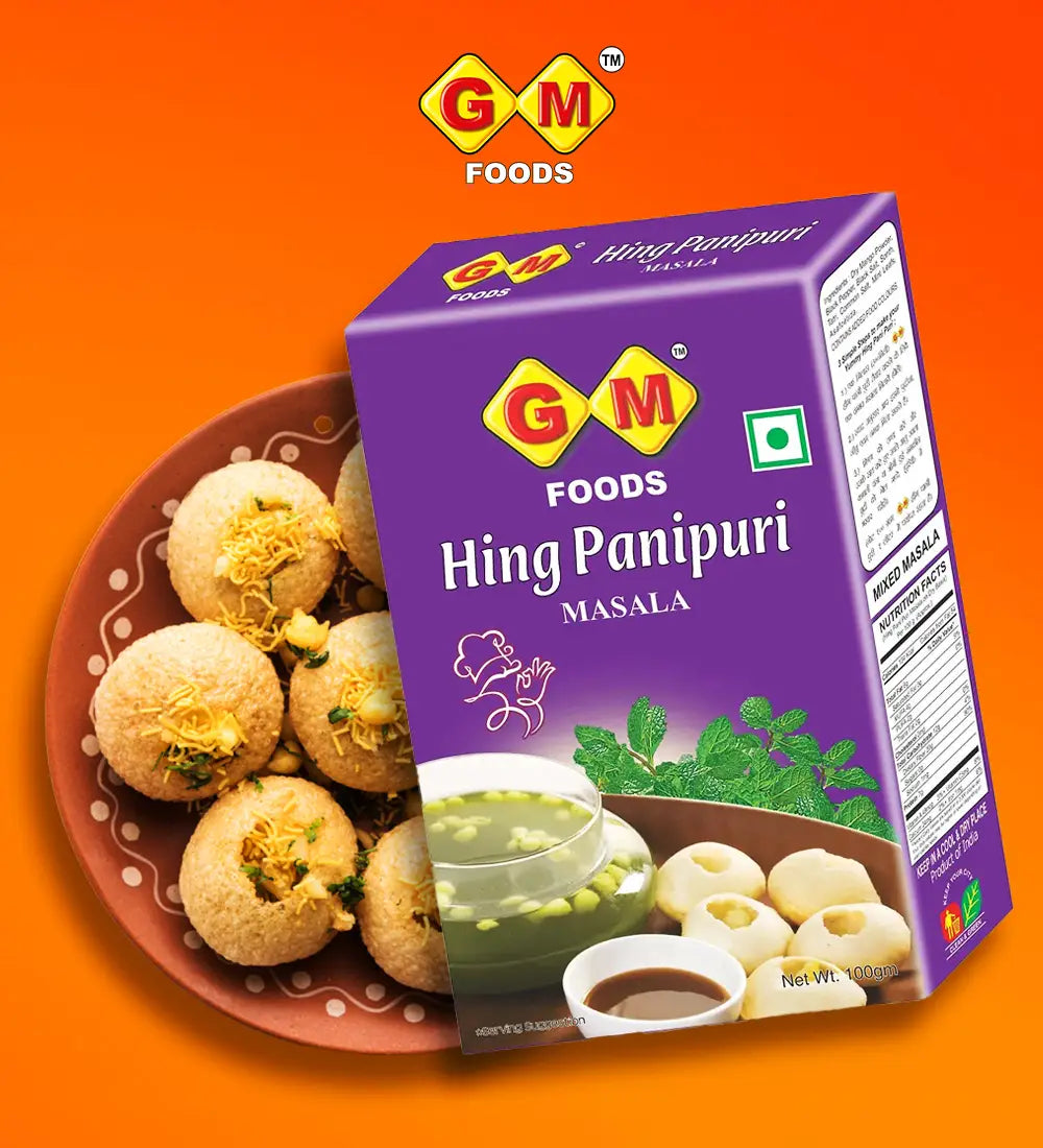 GM Foods Hing Pani Puri Masala 100 Gram