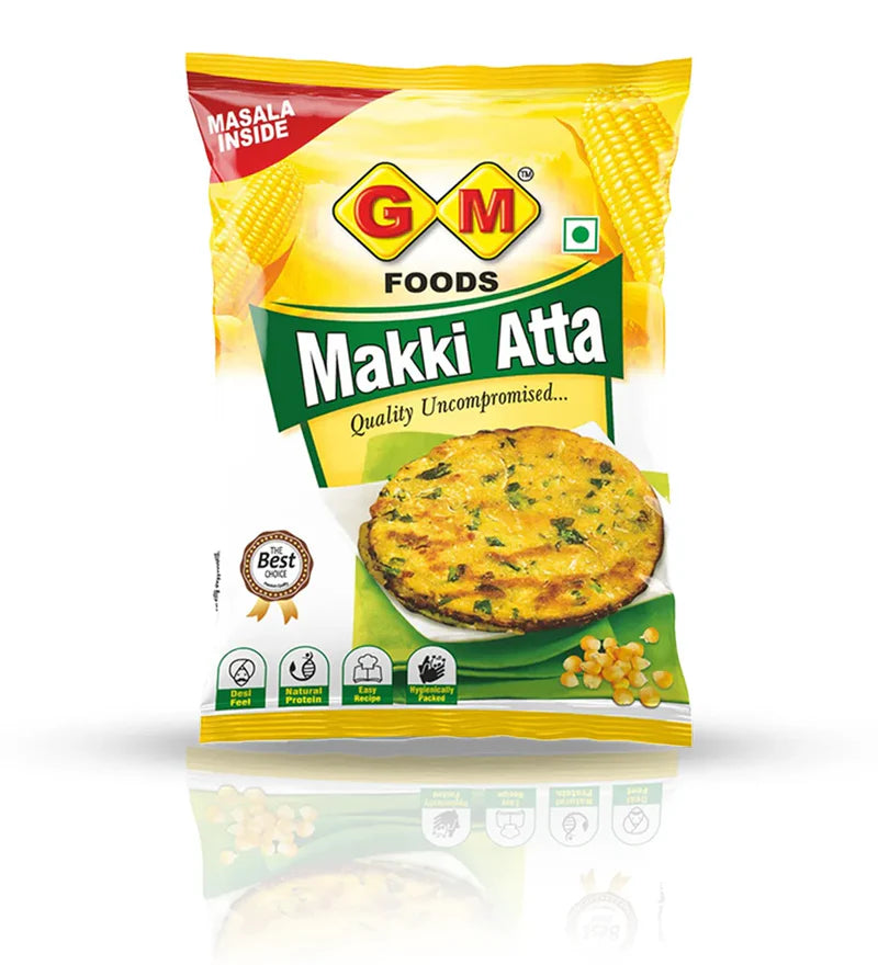 GM Foods Delicious Makki Atta 500 Gram