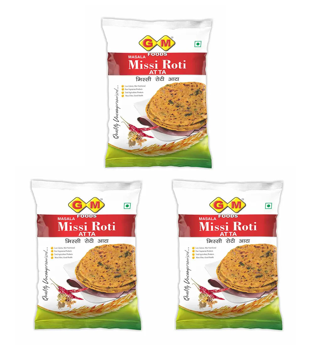 GM Foods Missi Roti 1 KG (Pack Of 3)