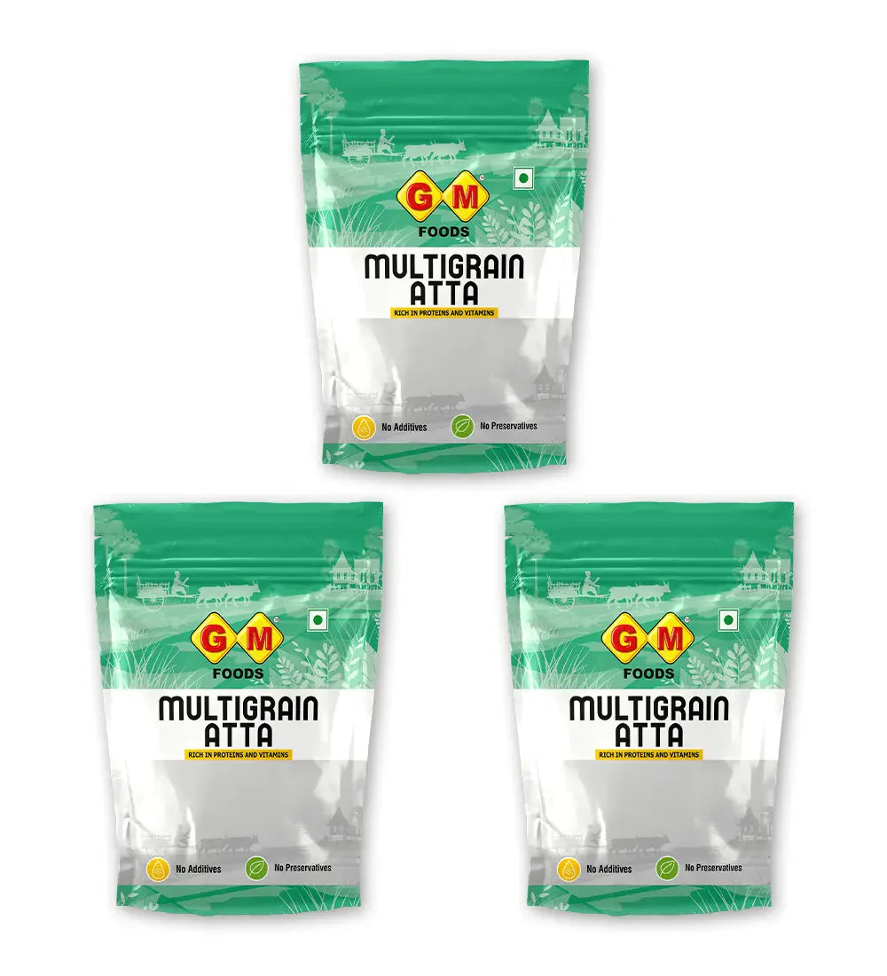 GM Foods Multigrain Flour Atta 500 Gram