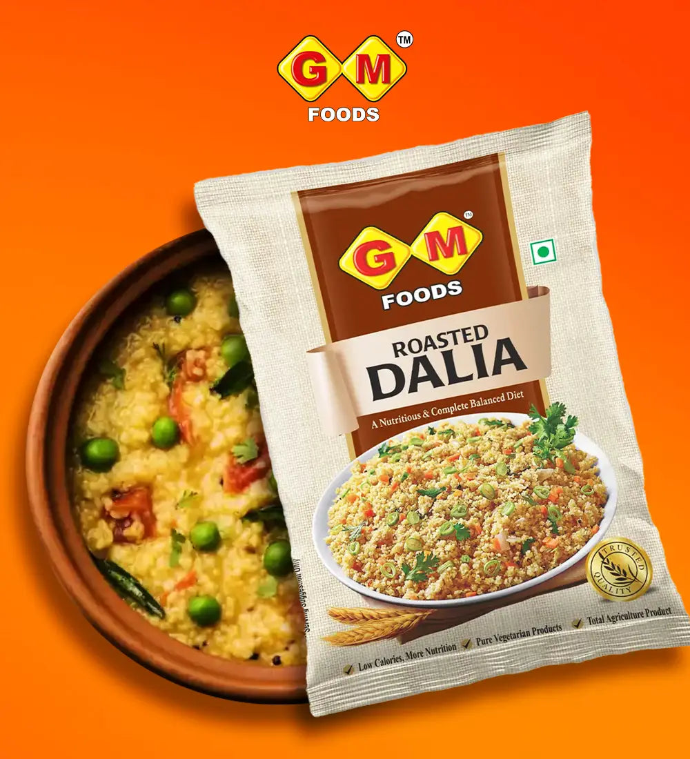 GM Foods Roasted Dalia 500 Gram (Pack of 3)