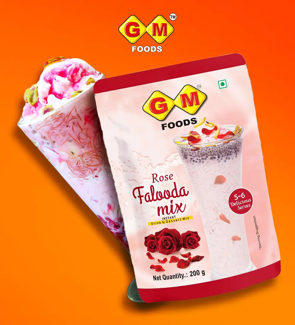GM Foods Rose Falooda Mix 200 Gram