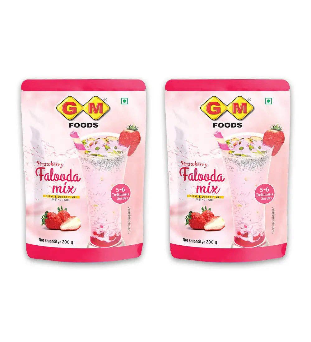 GM Foods Strawberry Falooda Mix 160 Gram