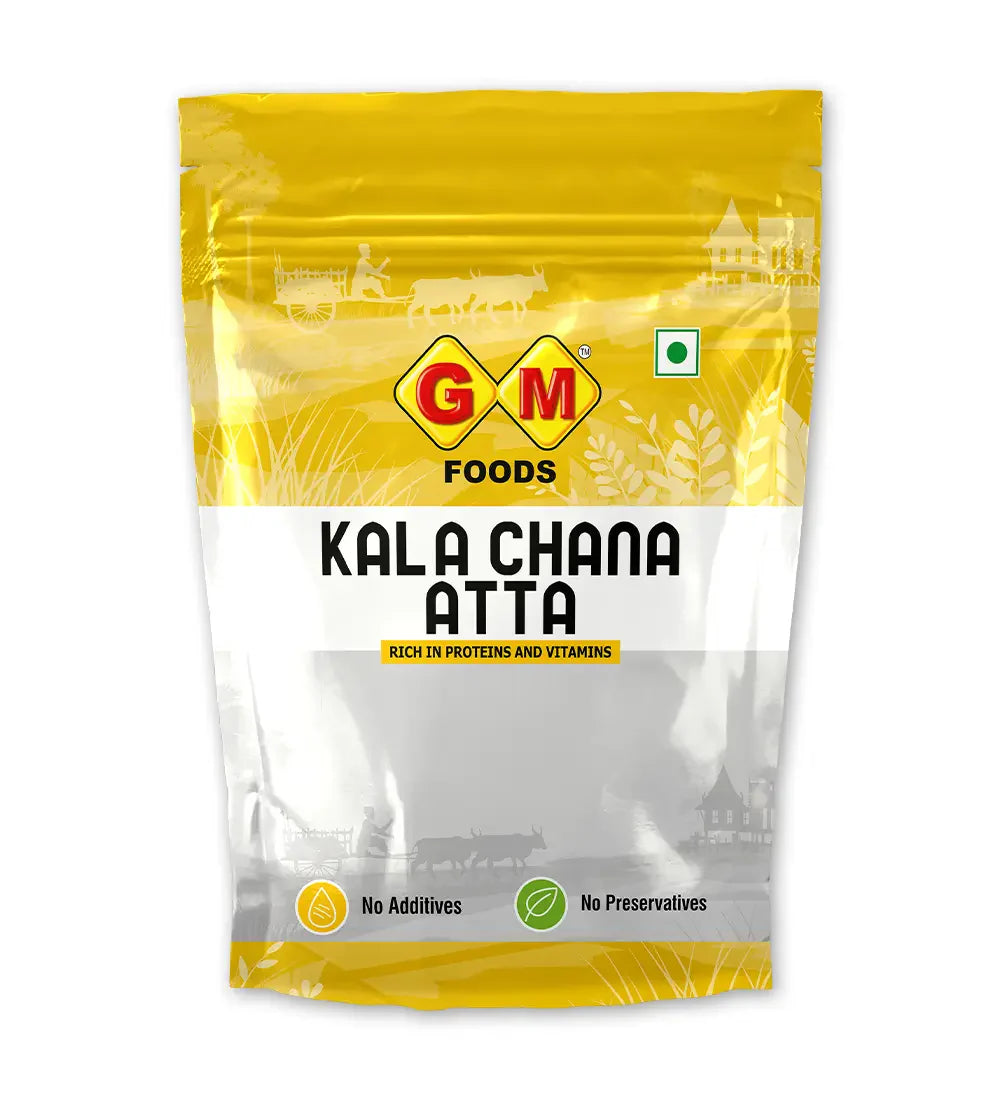 GM Foods Kala Chana Atta 500 Gram