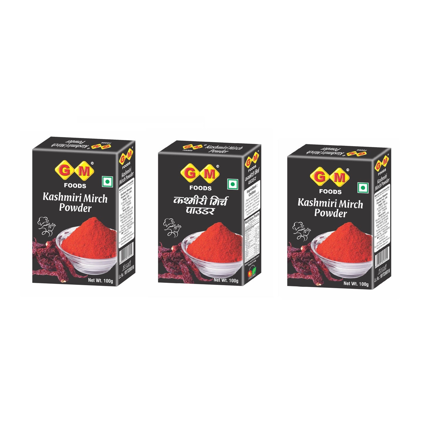 GM Foods Kashmiri Mirch 100 Gram