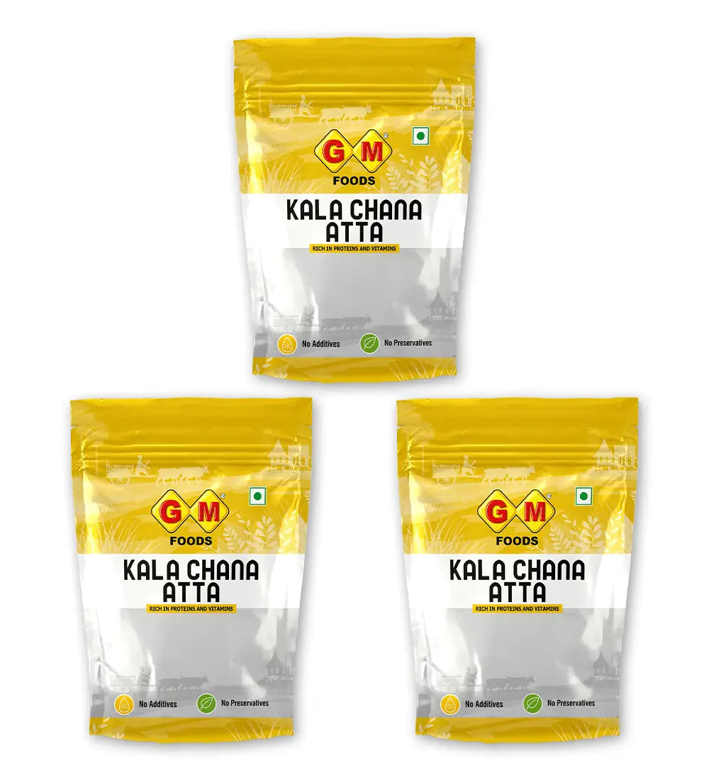 GM Foods Kala Chana Atta 500 Gram