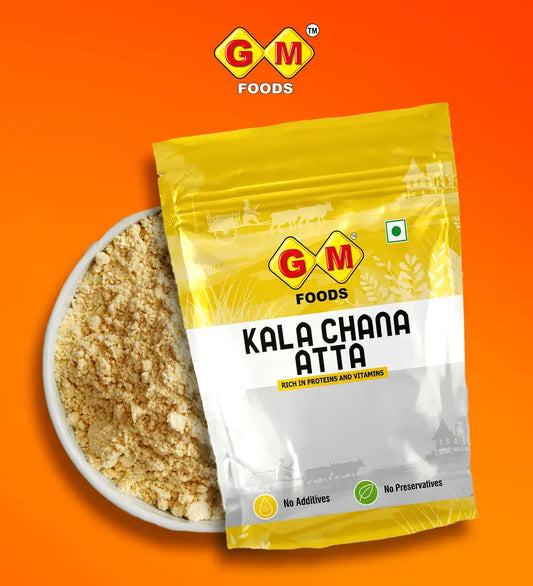 GM Foods Kala Chana Atta 500 Gram